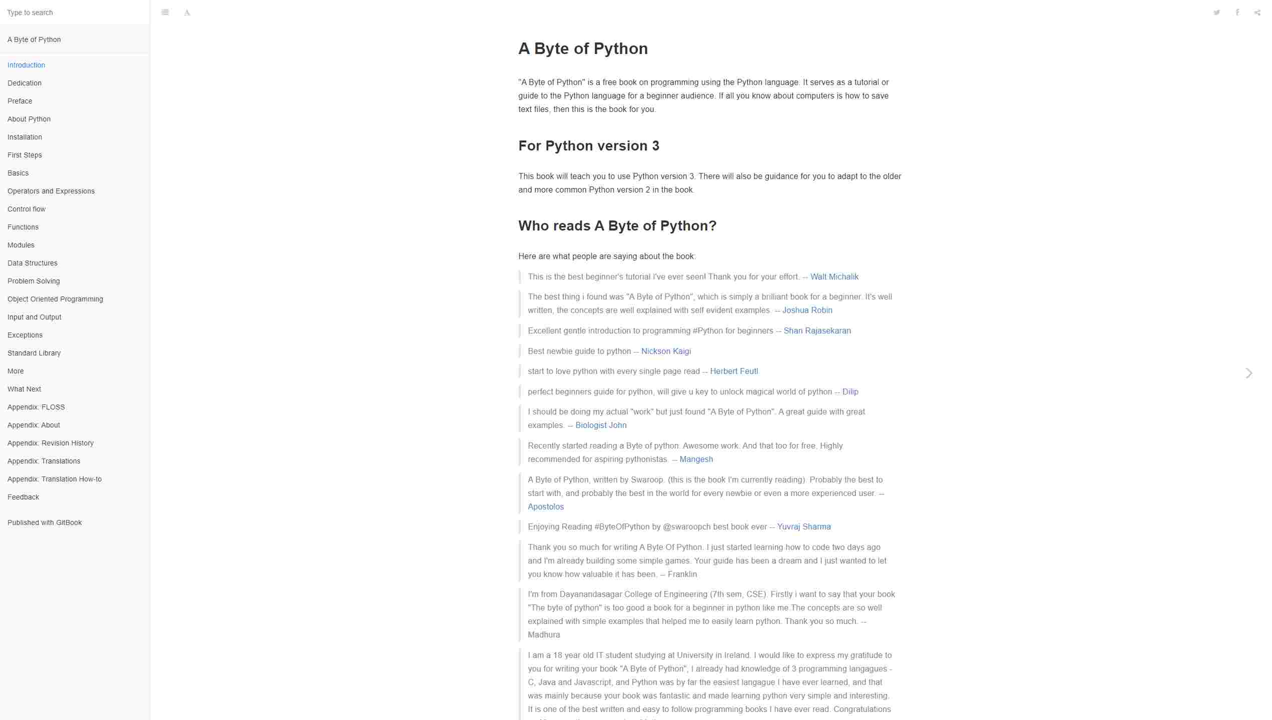 A Byte of Python